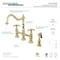 Kingston Brass KS1272TXBS French Country Bridge Kitchen Faucet W/ Brass Sprayer, Brass KS1272TXBS - alternate 2